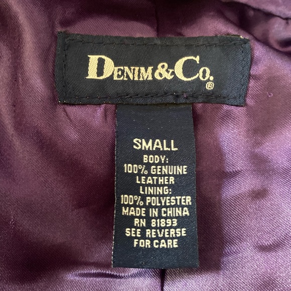 Denim & Co Washable Leather Jacket - Picture 6 of 7